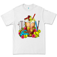 White Softball Frappe Coffee Premium Tee - FaDigitalArtStudio