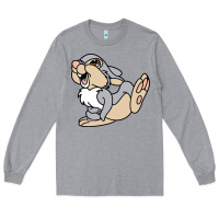 Heather Grey thumper Long Sleeve Tee - linhVisuals