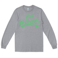 Heather Grey pat mccrotch funny st. patrick's day long sleeve t shirt Long Sleeve Tee - linhVisuals