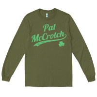 Army Green pat mccrotch funny st. patrick's day long sleeve t shirt Long Sleeve Tee - linhVisuals