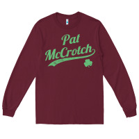 Burgundy pat mccrotch funny st. patrick's day long sleeve t shirt Long Sleeve Tee - linhVisuals