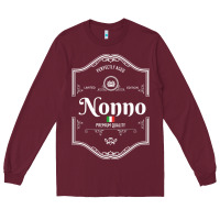 Burgundy perfectly aged premium quality italian nonno shirt Long Sleeve Tee - linhVisuals