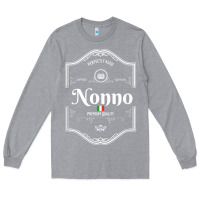 Heather Grey perfectly aged premium quality italian nonno shirt Long Sleeve Tee - linhVisuals