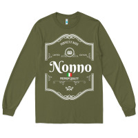 Army Green perfectly aged premium quality italian nonno shirt Long Sleeve Tee - linhVisuals