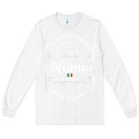 White perfectly aged premium quality italian nonno shirt Long Sleeve Tee - linhVisuals
