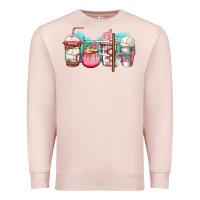 Pale Pink volleyball coffee Premium Sweatshirt - Jasminsmagicworld