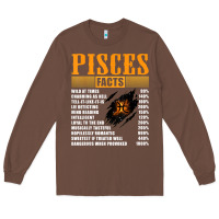 Chestnut pisces facts t shirt pisces birthday gifts Long Sleeve Tee - linhVisuals