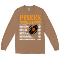 Toasted Coconut pisces facts t shirt pisces birthday gifts Long Sleeve Tee - linhVisuals