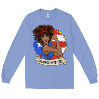Puerto Rican Girl Strong T Shirt Puerto Rico Pride Boricua Long Sleeve Tee | Teevron