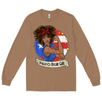 Toasted Coconut puerto rican girl strong t shirt puerto rico pride boricua Long Sleeve Tee - linhVisuals