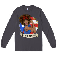 Smoke puerto rican girl strong t shirt puerto rico pride boricua Long Sleeve Tee - linhVisuals