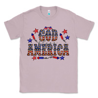 Lilac 4 july god bless america western Classic Tee - CowCowDesign