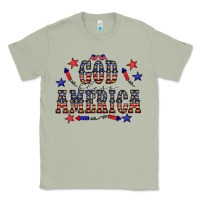 Matcha 4 july god bless america western Classic Tee - CowCowDesign