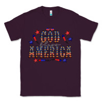 Plum 4 july god bless america western Classic Tee - CowCowDesign