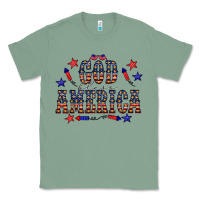 Sage 4 july god bless america western Classic Tee - CowCowDesign