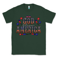 Sports Green 4 july god bless america western Classic Tee - CowCowDesign