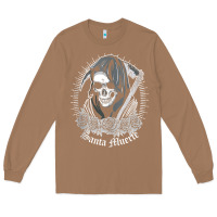 Toasted Coconut santa muerte female deity mexican satanic dead sugar skull tank top Long Sleeve Tee - linhVisuals