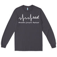 Smoke red friday military remember everyone deployed heartbeat t shirt Long Sleeve Tee - linhVisuals