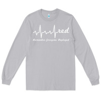 Moon Dust red friday military remember everyone deployed heartbeat t shirt Long Sleeve Tee - linhVisuals