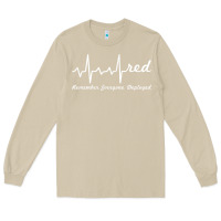 Mushroom red friday military remember everyone deployed heartbeat t shirt Long Sleeve Tee - linhVisuals