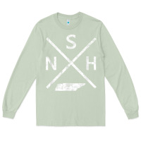 Matcha vintage nashville retro nsh cross t shirt Long Sleeve Tee - linhVisuals
