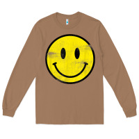 Toasted Coconut vintage retro happy smiley face 80's 90's aesthetic t shirt Long Sleeve Tee - linhVisuals
