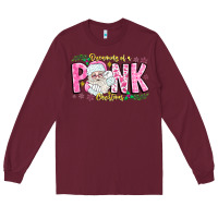 Burgundy dreaming of a pink christmas Long Sleeve Tee - CowhideDigitalArt