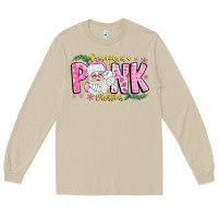 Mushroom dreaming of a pink christmas Long Sleeve Tee - CowhideDigitalArt