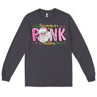 Smoke dreaming of a pink christmas Long Sleeve Tee - CowhideDigitalArt