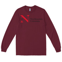 Burgundy The the northeastern Long Sleeve Tee - linhVisuals