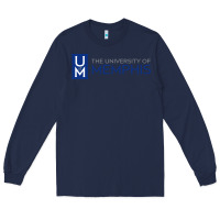 Navy The university of memphis Long Sleeve Tee - linhVisuals