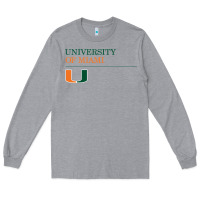 Heather Grey The university of miami Long Sleeve Tee - linhVisuals