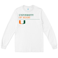 White The university of miami Long Sleeve Tee - linhVisuals