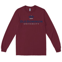 Burgundy The old dominion university Long Sleeve Tee - linhVisuals