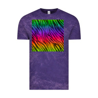 Cloud Purple colorful zebra seamless pattern Vintage Tee - BundleAndBundleShop