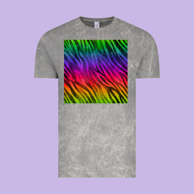 Colorful Zebra Seamless Pattern Vintage Tee Designed By Bundleandbundleshop