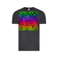 Vintage Black colorful zebra seamless pattern Vintage Tee - BundleAndBundleShop