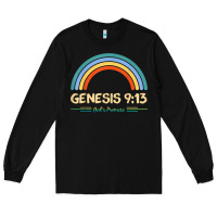 Black genesis 913 god's promise faithfully rainbow bible verse t shirt Long Sleeve Tee - linhVisuals