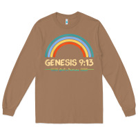 Toasted Coconut genesis 913 god's promise faithfully rainbow bible verse t shirt Long Sleeve Tee - linhVisuals