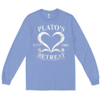 Colony Blue plato retreat club vintage retro nyc t shirt Long Sleeve Tee - linhVisuals
