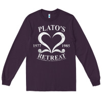 Plum plato retreat club vintage retro nyc t shirt Long Sleeve Tee - linhVisuals