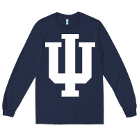 Navy Indiana Hoosiers, gear Long Sleeve Tee - linhVisuals