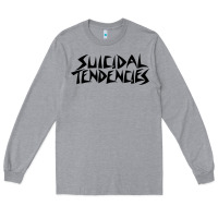Heather Grey suicidal tendencies Long Sleeve Tee - linhVisuals