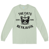 Matcha cats of downtown reykjavik t shirt Long Sleeve Tee - linhVisuals