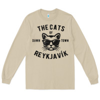 Mushroom cats of downtown reykjavik t shirt Long Sleeve Tee - linhVisuals