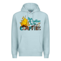 Blue Mist life is better by the campfire Premium Hoodie - Artiststas