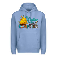 Colony Blue life is better by the campfire Premium Hoodie - Artiststas