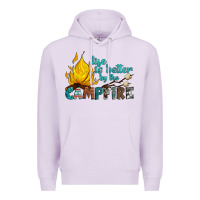 Lilac life is better by the campfire Premium Hoodie - Artiststas