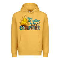 Mustard life is better by the campfire Premium Hoodie - Artiststas