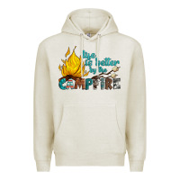 Oatmeal Heather life is better by the campfire Premium Hoodie - Artiststas